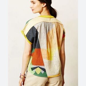 (Conditions Apply ) Gabo Eyelet Tee by Anthropologie Size XS